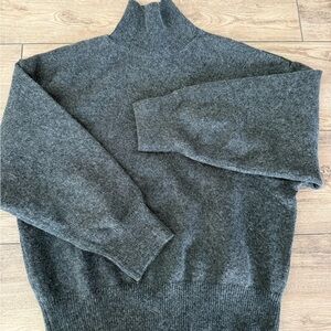 H&M Charcoal Turtleneck Sweater for Women